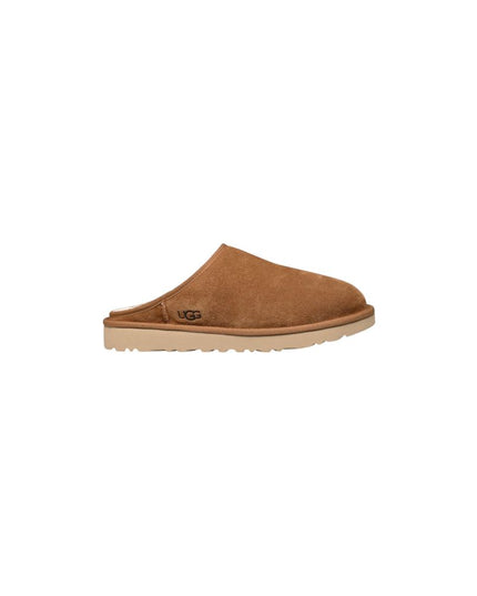 UGG Beige Suede Leather Clogs