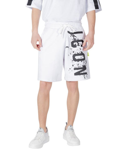 Icon White Cotton Bermuda Shorts