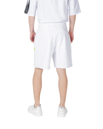Icon White Cotton Bermuda Shorts