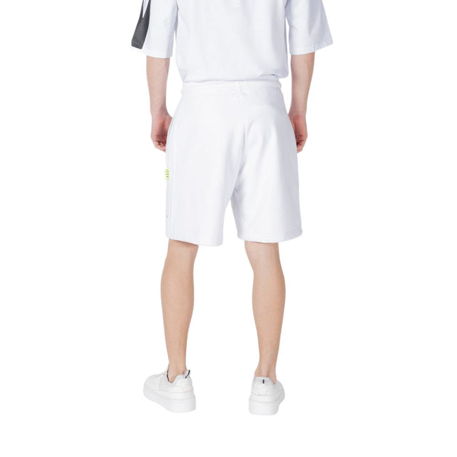 Icon White Cotton Bermuda Shorts