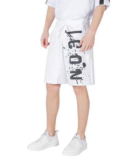 Icon White Cotton Bermuda Shorts