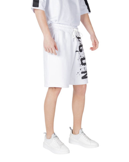Icon White Cotton Bermuda Shorts