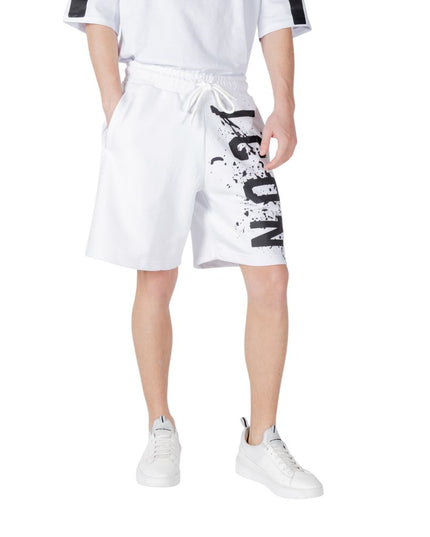 Icon White Cotton Bermuda Shorts