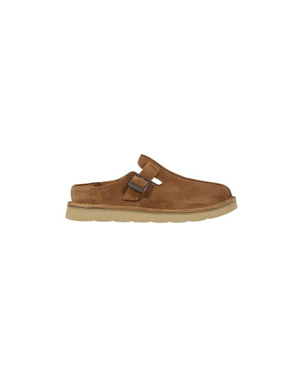 Clarks Beige Suede Leather Clogs