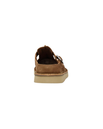 Clarks Beige Suede Leather Clogs