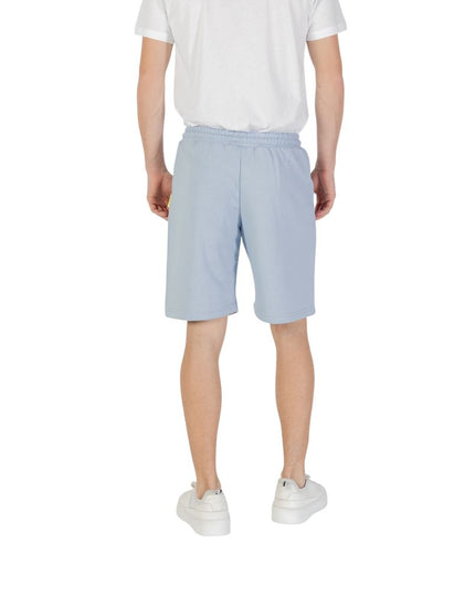 Icon Blue Cotton Bermuda Shorts