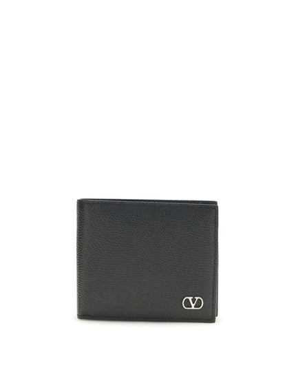 Valentino Garavani Black Calf Leather Bos Taurus Wallet