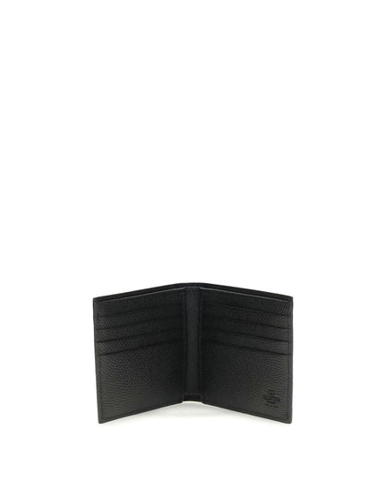 Valentino Garavani Black Calf Leather Bos Taurus Wallet