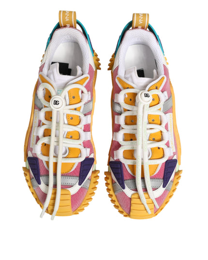Dolce & Gabbana Multicolor Nylon NS1 Low Top Sneakers Shoes