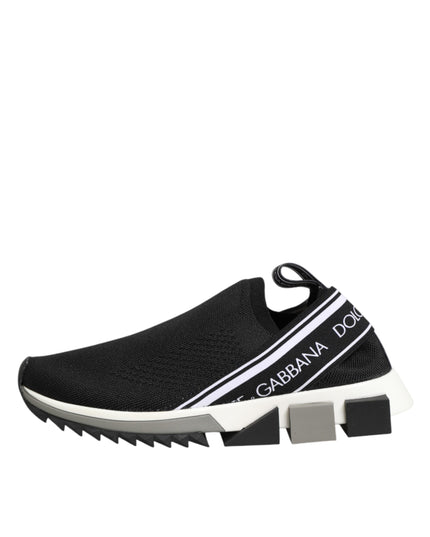 Dolce & Gabbana Black Slip On Sorrento Low Top Sneakers Shoes