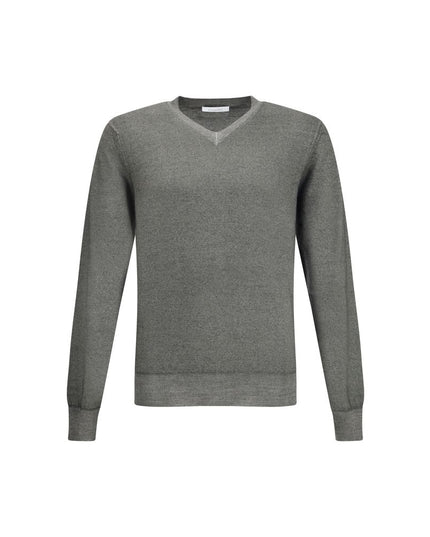 Cruciani Gray Cashmere Cashmere Sweater