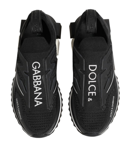 Dolce & Gabbana Black SORRENTO Sport Stretch Sneakers Shoes
