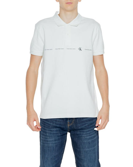 Calvin Klein Jeans Green Cotton Polo Shirt
