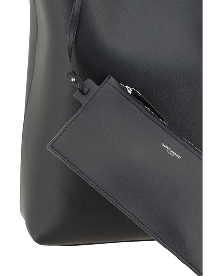 Saint Laurent Black Calf Leather Bos Taurus Handbag