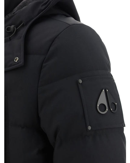 Moose Knuckles Black Nylon Parka