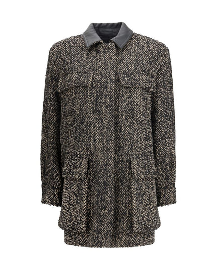 Max Mara Brown Fleece Wool Coat