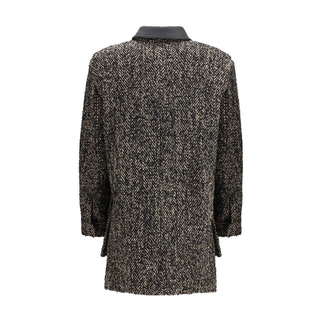 Max Mara Brown Fleece Wool Coat