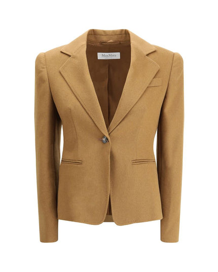Max Mara Brown Camel Hair  Jackets And Coat