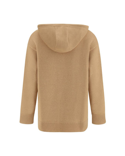 Max Mara Beige Wool Hoodie