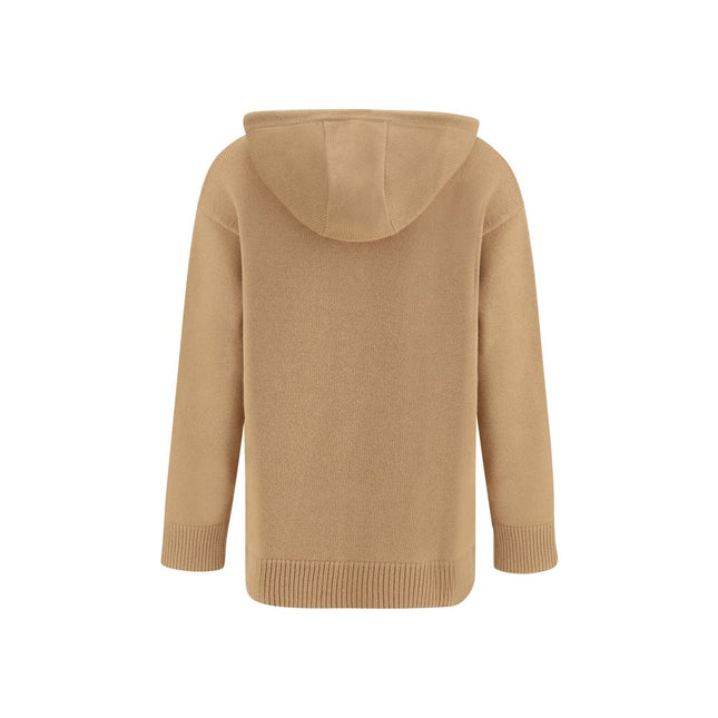Max Mara Beige Wool Hoodie