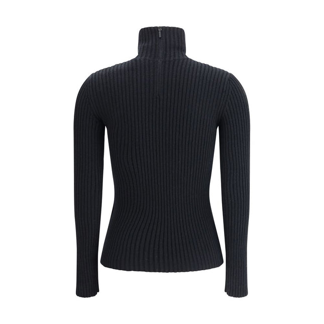 Max Mara Black Wool Long Sleeve T-Shirt