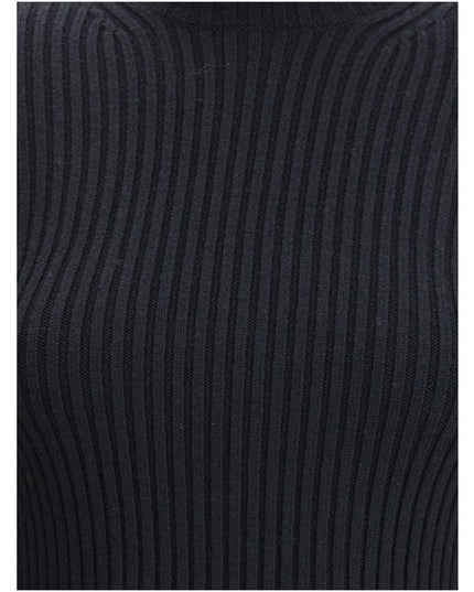 Max Mara Black Wool Long Sleeve T-Shirt