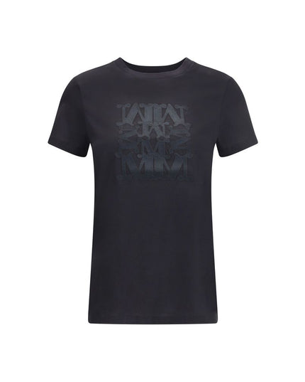 Max Mara Black Cotton T-Shirt