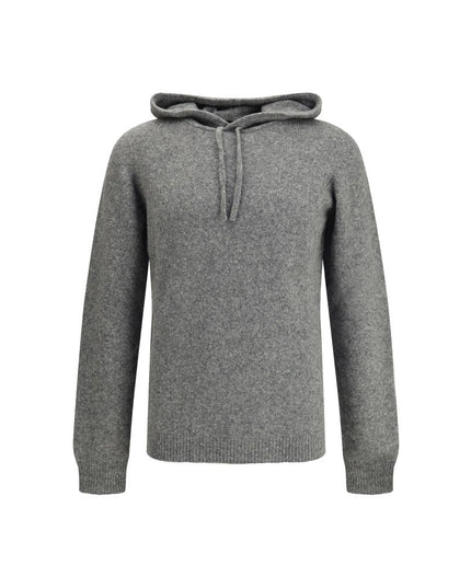 Roberto Collina Gray Cashmere Hoodie