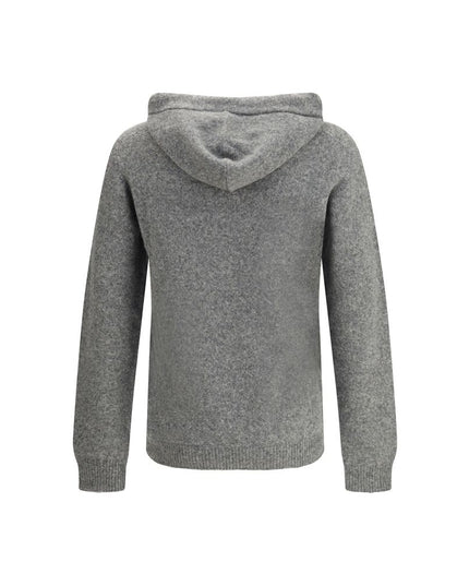 Roberto Collina Gray Cashmere Hoodie