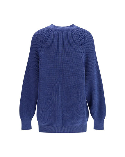 Ella Blue Merino Wool Sweatshirt