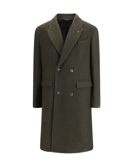 Cruna Green Fleece Wool Coat