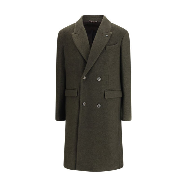 Cruna Green Fleece Wool Coat