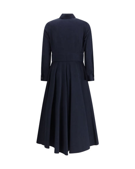 Ella Blue Cotton Casual Dress