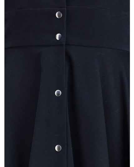 Ella Blue Cotton Casual Dress