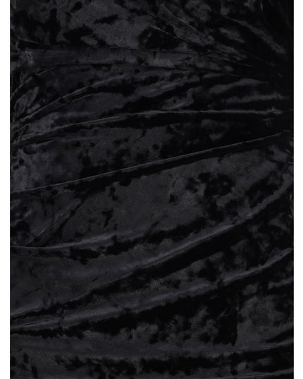 Ganni Black Recycled Polyester Cocktail Dress