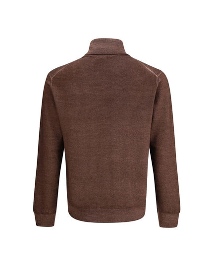 Cruciani Brown Wool Turtleneck