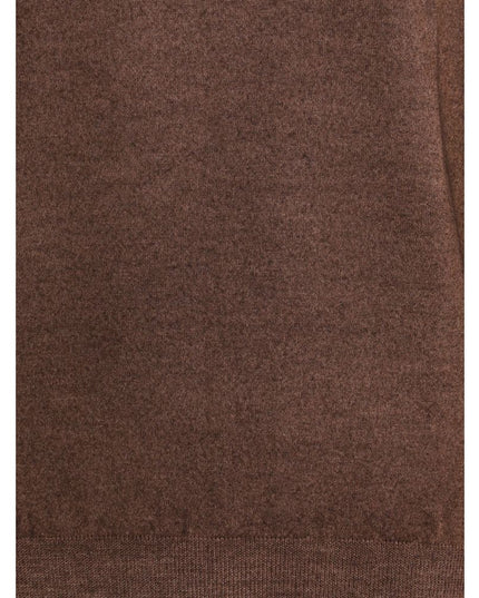 Cruciani Brown Wool Turtleneck