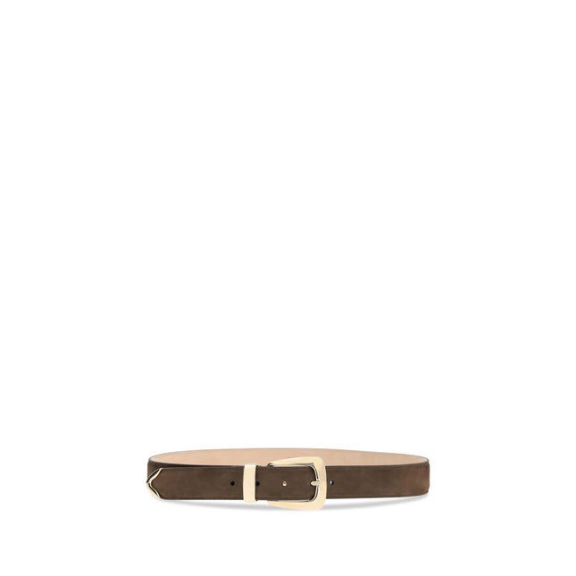 Khaite Brown Calf Leather Bos Taurus Regular Belt