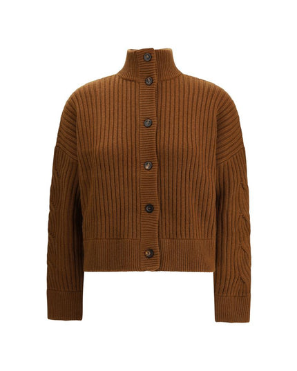 Max Mara Beige Wool Cardigan