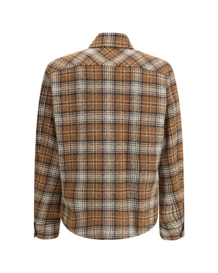 Moncler Brown Fleece Wool Jackets And Coat