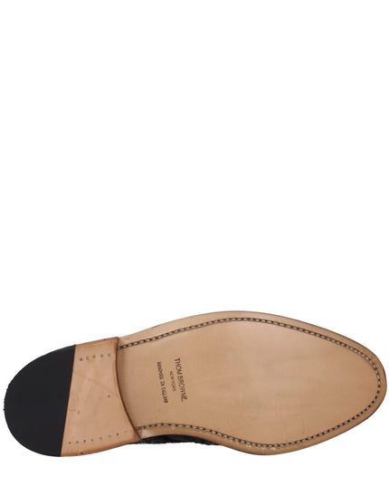 Thom Browne Black Leather Ankle Boots