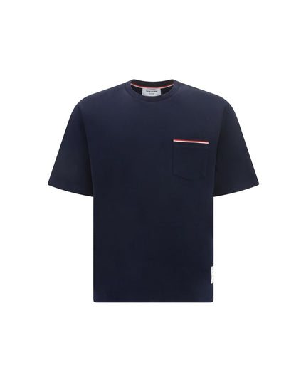 Thom Browne Blue Cotton T-Shirt