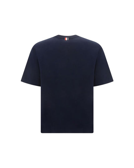 Thom Browne Blue Cotton T-Shirt