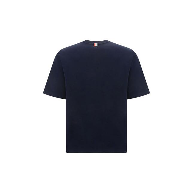 Thom Browne Blue Cotton T-Shirt