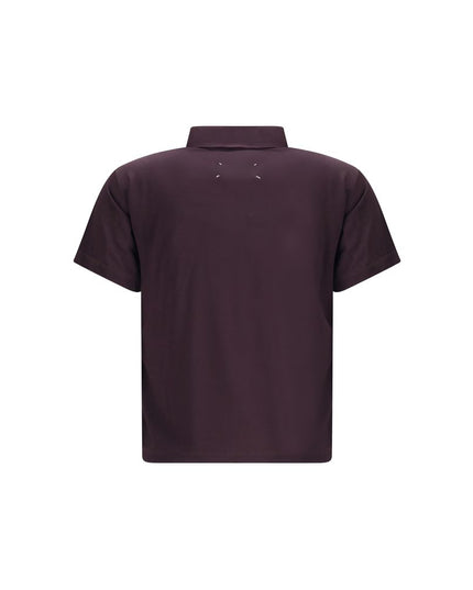 Margiela Purple Viscose Polo Shirt