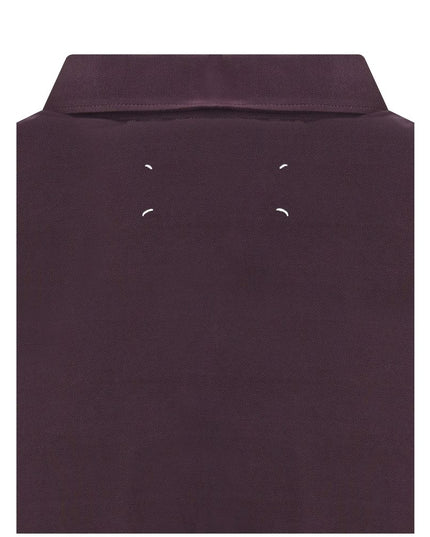 Margiela Purple Viscose Polo Shirt