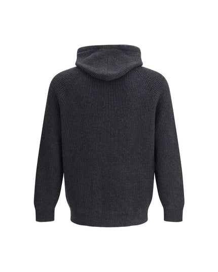 Brunello Cucinelli Black Cashmere Hoodie