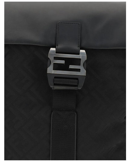 Fendi Black Nylon Shoulder Bag