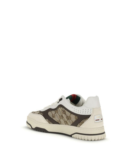 Gucci Beige Fabric Low Top Sneakers