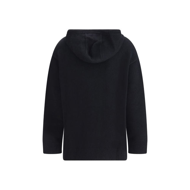 Max Mara Black Wool Hoodie